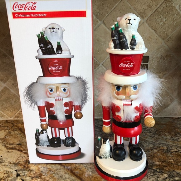 Kurt Adler Coca Cola Nutcracker with Polar Bear 15 inches NWT and Box - Picture 8 of 8